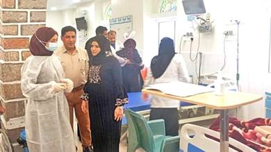 وكيلة محافظة تعز تطلع على الجهود الطبية لمواجهة الكوليرا